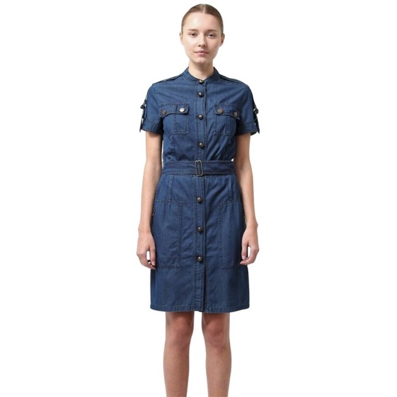 lanvin acne denim dress Lanvin x Acne Studios Blue Denim Sleeveless Midi Dress